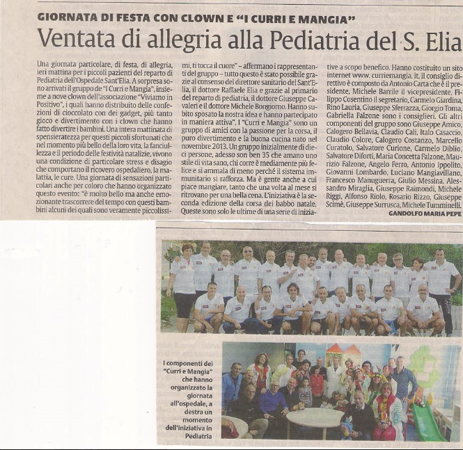 12 Dicembre 2015. Curri e Mangia al Sant'Elia